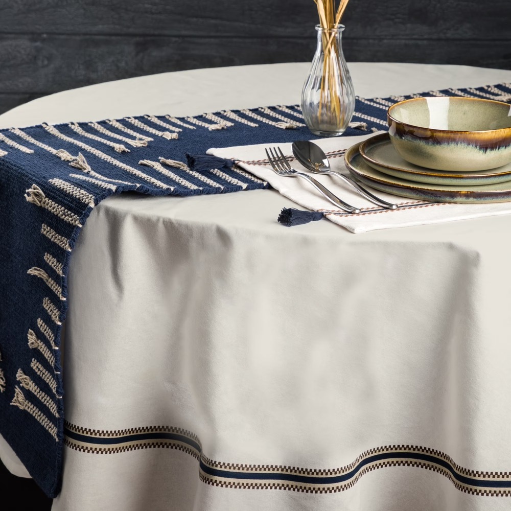 Yellowstone Round Tablecloth 70" Kayce Collection 100% Cotton Rustic Cabin